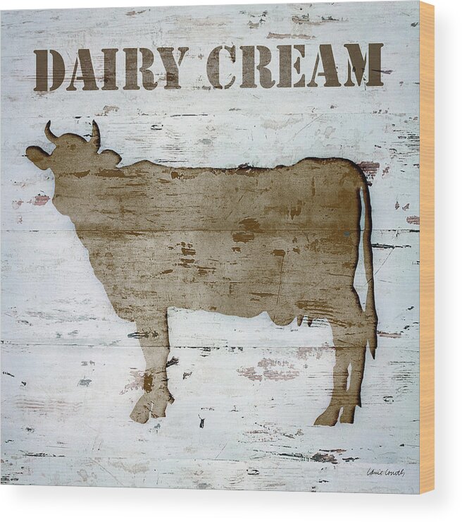 Fresh Wood Print featuring the painting Fresh Milk II #1 by Lanie Loreth
