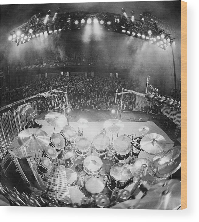 Crowd Wood Print featuring the photograph Rush In Concert by Fin Costello