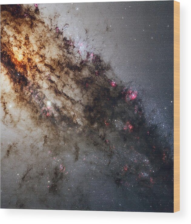 Science Wood Print featuring the painting Spectacular Hubble view of Centaurus A #1 by Celestial Images