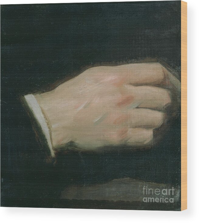 Sargent John Singer (1856-1925) Wood Print featuring the painting Study Of A Hand by John Singer Sargent