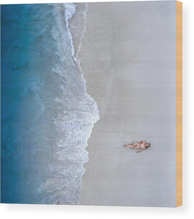 Beach Wood Print featuring the photograph Wild Beach #1 by Dmitry Laudin