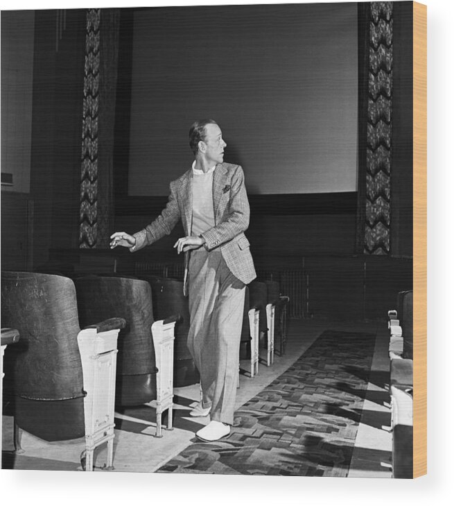 Event Wood Print featuring the photograph Fred Astaire Photo Session #2 by Michael Ochs Archives