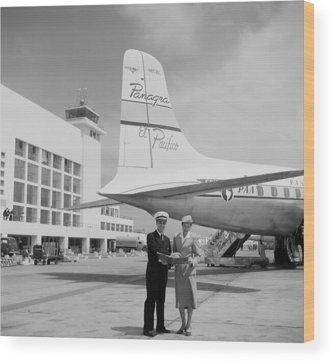 1950-1959 Wood Print featuring the photograph Limatambo Airport #2 by Michael Ochs Archives