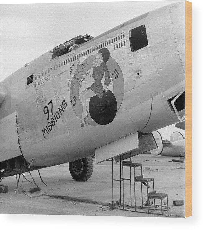 Murals Wood Print featuring the photograph Recycling War Airplanes #2 by Peter Stackpole