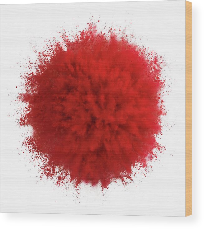 Motion Wood Print featuring the photograph Powder Explosion #3 by Biwa Studio