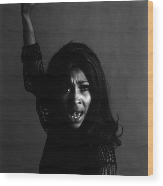 Rock Music Wood Print featuring the photograph Tina Turner #3 by Jack Robinson