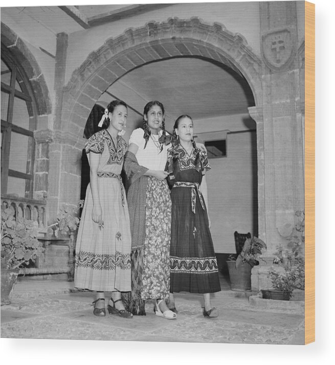 1950-1959 Wood Print featuring the photograph San Miguel De Allende,mexico #4 by Michael Ochs Archives