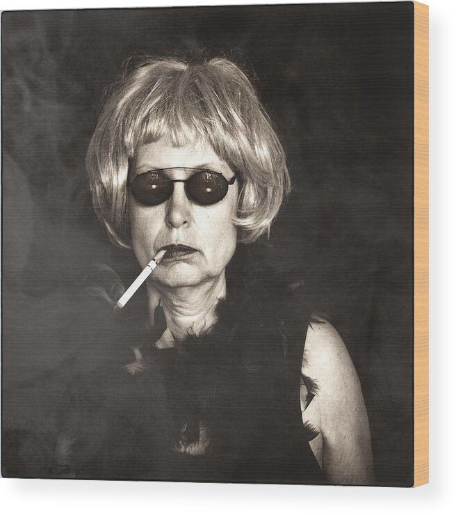 Smoking Wood Print featuring the photograph All Smoke And Mirrors by Angelika Martha Himburg