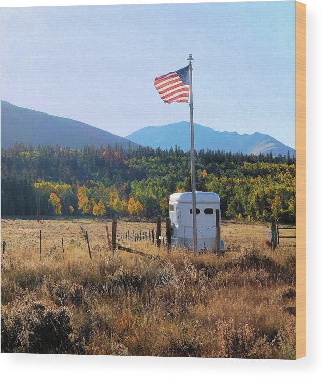 Mountains Wood Print featuring the photograph America's Mountain West by Karen Stansberry