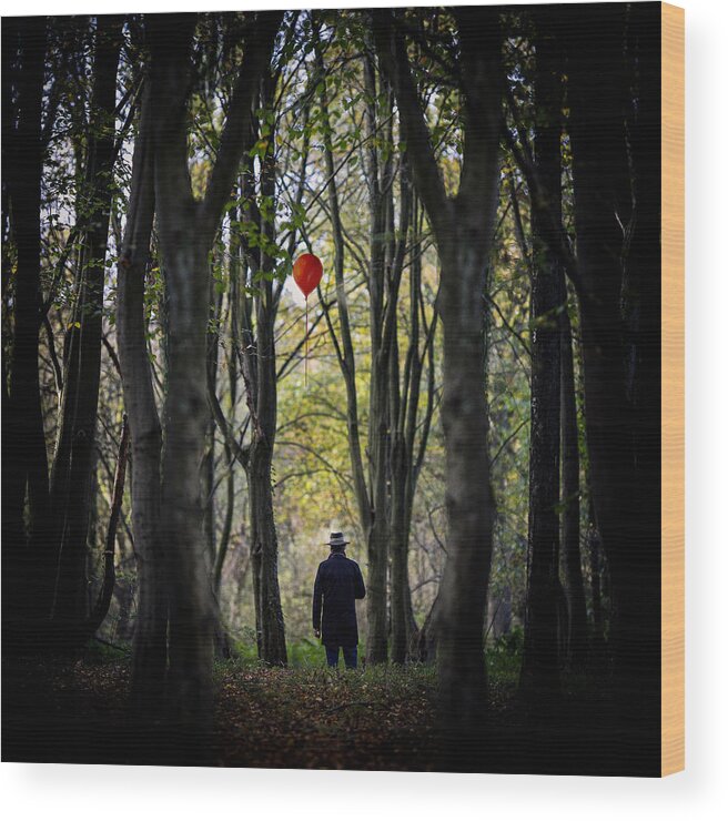 Art Wood Print featuring the photograph And If I Lose...the Floor Under My Feet by Ambra