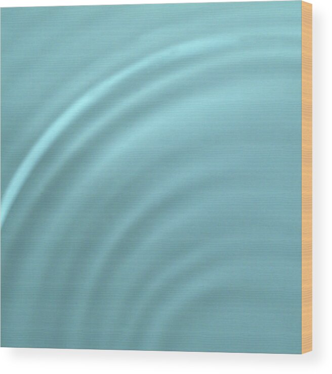 Blue Ripple Water Wood Print featuring the photograph Blue Ripple Water by Tom Quartermaine