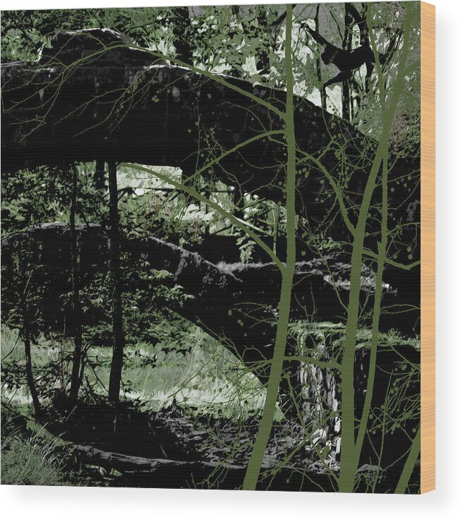 Jason Casteel Wood Print featuring the digital art Bridge VI by Jason Casteel