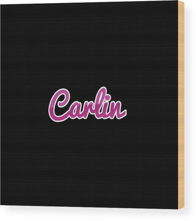 Carlin Wood Print featuring the digital art Carlin #Carlin by TintoDesigns