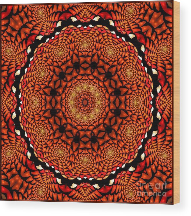 Candyland Fractal Sweets Gallery Wood Print featuring the digital art Chiclets K12-2 by Doug Morgan
