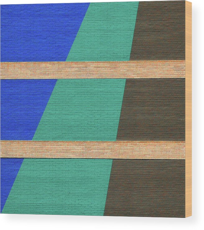 Urban Wood Print featuring the photograph Square - Colorado Abstract by Stuart Allen