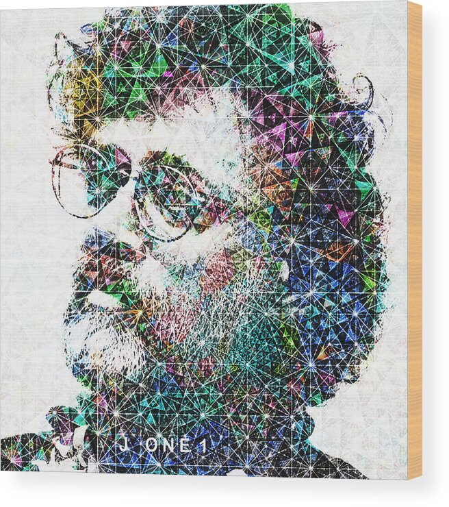 Terence Wood Print featuring the photograph Cosmic Terence Mckenna by J U A N - O A X A C A