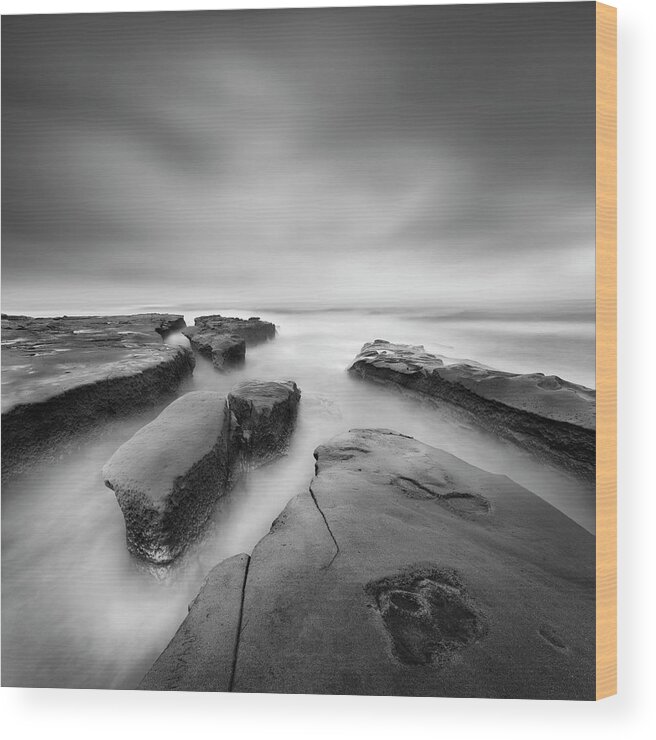 Ocean Wood Print featuring the photograph Destiny 11 by Moises Levy