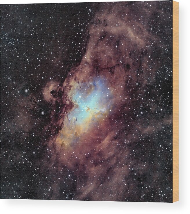 Astronomy Wood Print featuring the photograph Eagle Nebula by Taransohal
