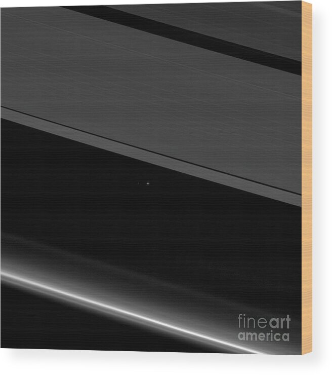 Astronomical Wood Print featuring the photograph Earth From Saturn by Nasa/jpl-caltech/space Science Institute/science Photo Library
