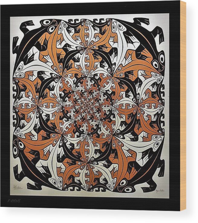 Maurits Cornelis Escher Wood Print featuring the photograph Escher 65 by Rob Hans