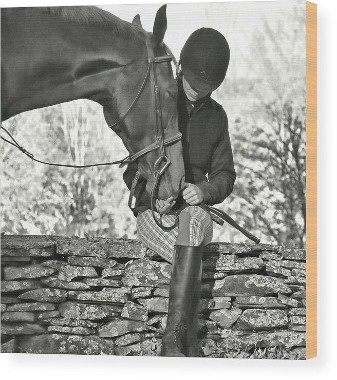 Horse Wood Print featuring the photograph For The Love Of Horses by Dressage Design