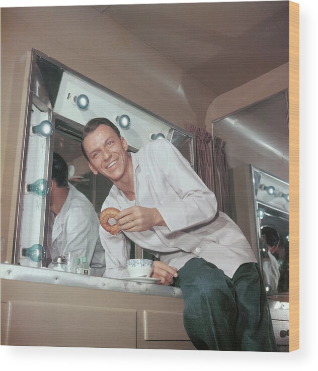 Singer Wood Print featuring the photograph Frank Sinatra by Archive Photos