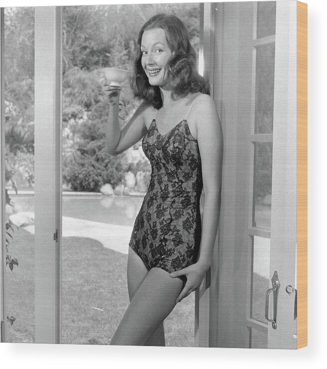 Actress Wood Print featuring the photograph Hazel Brooks by Peter Stackpole