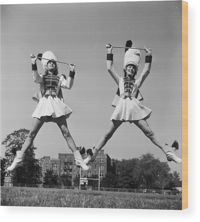 1950-1959 Wood Print featuring the photograph Majorettes by Orlando