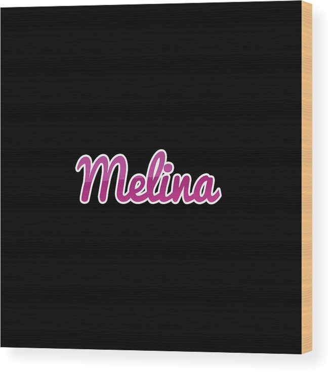 Melina Wood Print featuring the digital art Melina #Melina by TintoDesigns