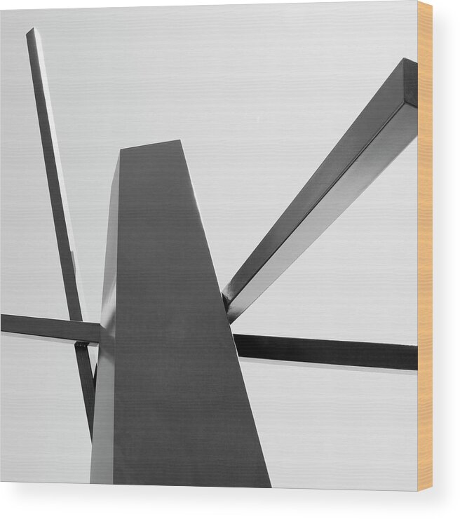 Metal Wood Print featuring the photograph METAL SAMURAI Rise of Abstraction by William Dey