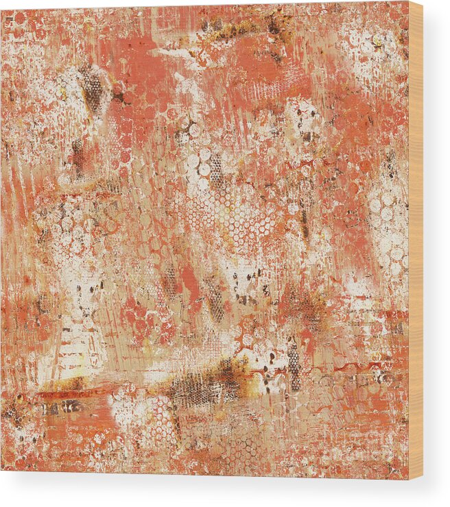 Grunge Wood Print featuring the photograph Orange Day by Marilyn Cornwell
