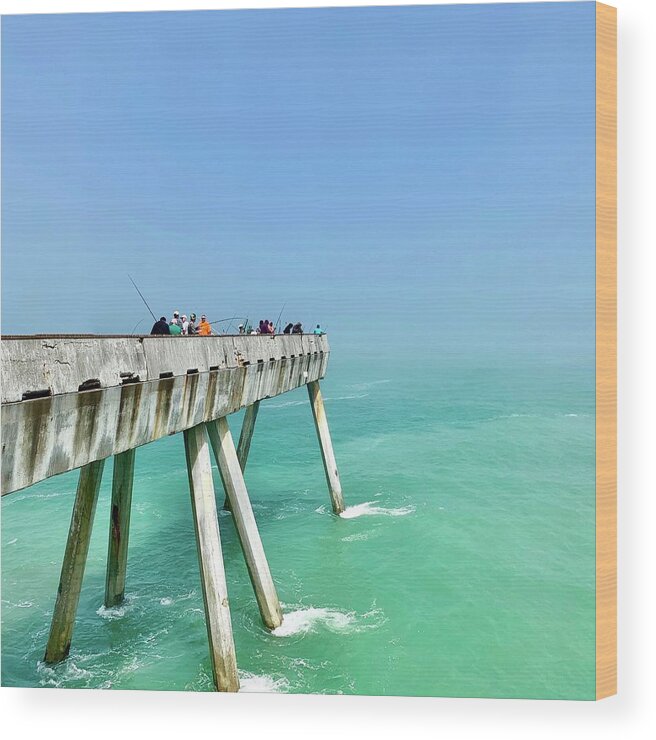 Pier Wood Print featuring the photograph Pacifica Pier 2 by Julie Gebhardt
