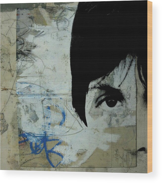 Paul Mccartney Wood Print featuring the mixed media Paul McCartney - We're Gonna Have A Good Time by Paul Lovering
