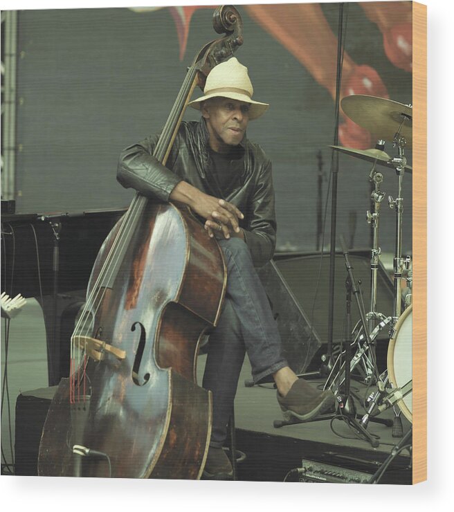 Music Wood Print featuring the photograph Photo Of Cecil Mcbee by David Redfern