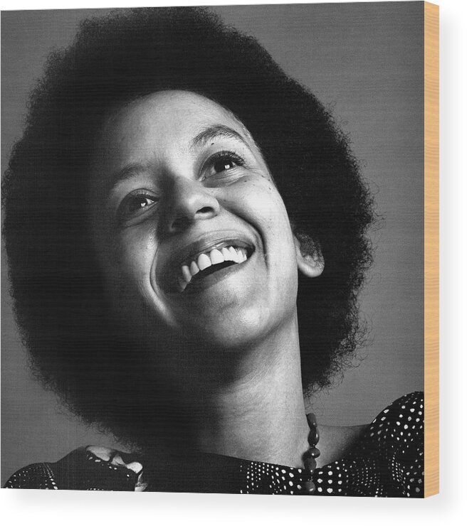 People Wood Print featuring the photograph Portrait Of Nikki Giovanni by Jack Robinson