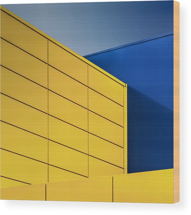 Corner Wood Print featuring the photograph Primary Colours by Luc Vangindertael (lagrange)