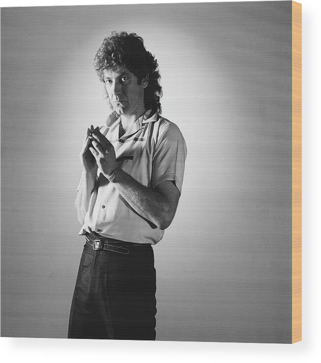 Singer Wood Print featuring the photograph Robert Plant by Fin Costello
