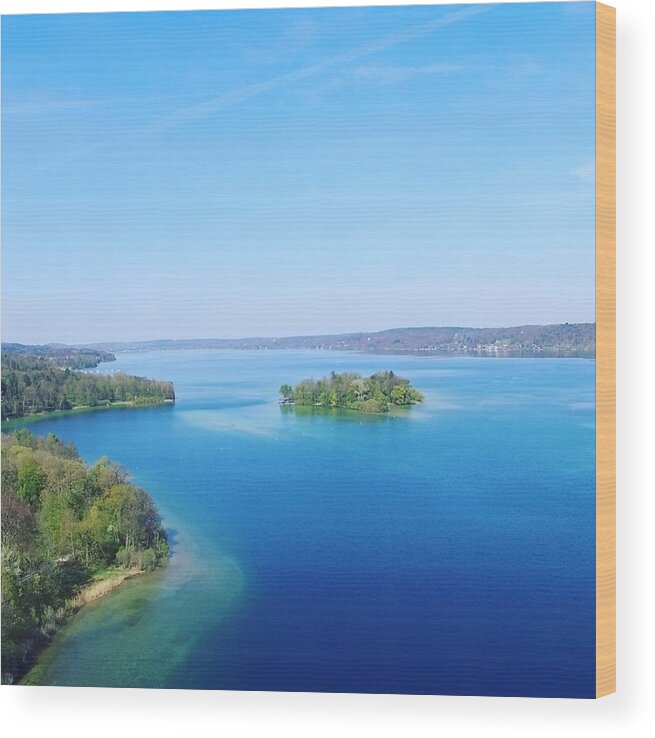 Starnberg Wood Print featuring the photograph Roseisland by Daniel Hornof