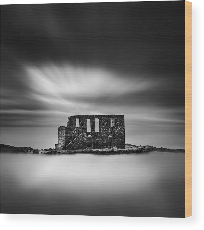 Seascape Wood Print featuring the photograph Ruined Memories by George Digalakis