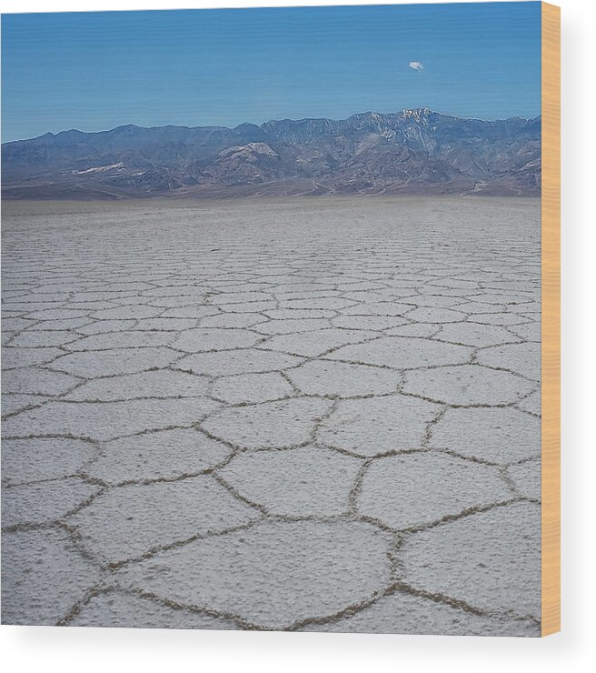 Scenics Wood Print featuring the photograph Salt Flats by Amateur Photographer, Still Learning...
