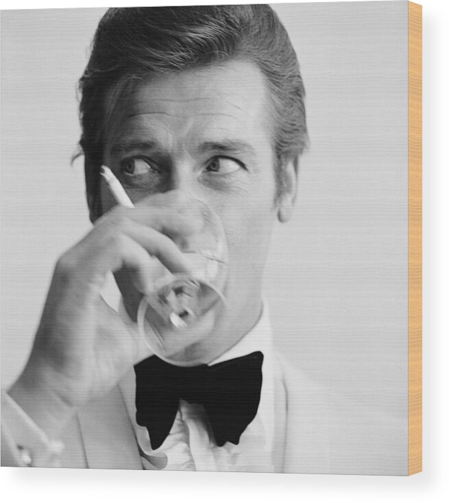 Roger Moore Wood Print featuring the photograph Shaken Not Stirred by Peter Ruck