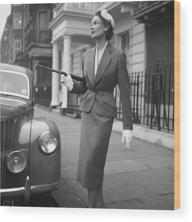 1950-1959 Wood Print featuring the photograph Simon Massey Suit by Chaloner Woods