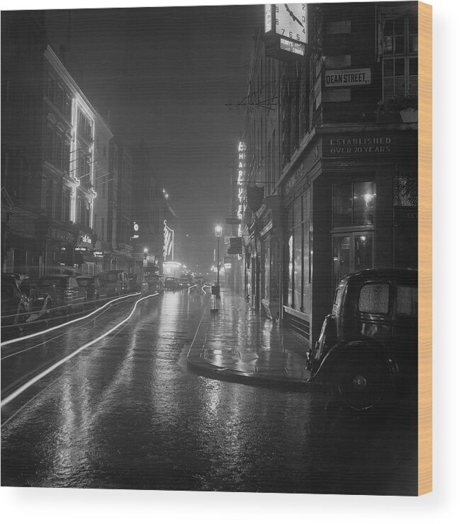 1950-1959 Wood Print featuring the photograph Soho By Night by Bips