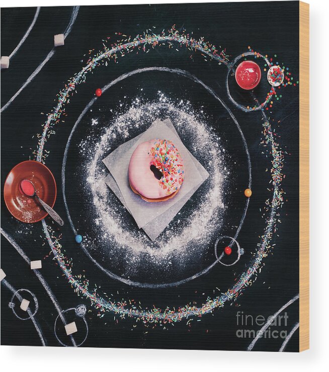 Breakfast Wood Print featuring the photograph Sweet Solar System by Dina Belenko
