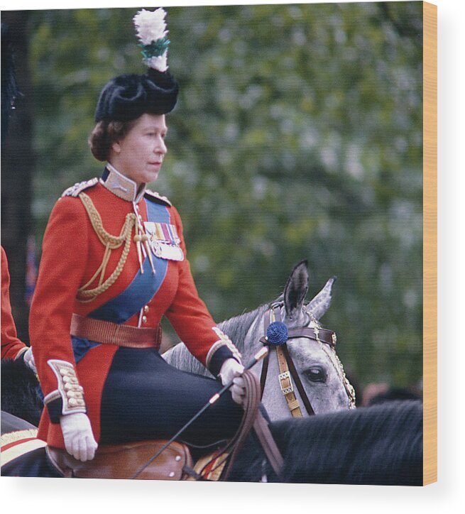 1980-1989 Wood Print featuring the photograph Trooping The Colour by Graham Wiltshire