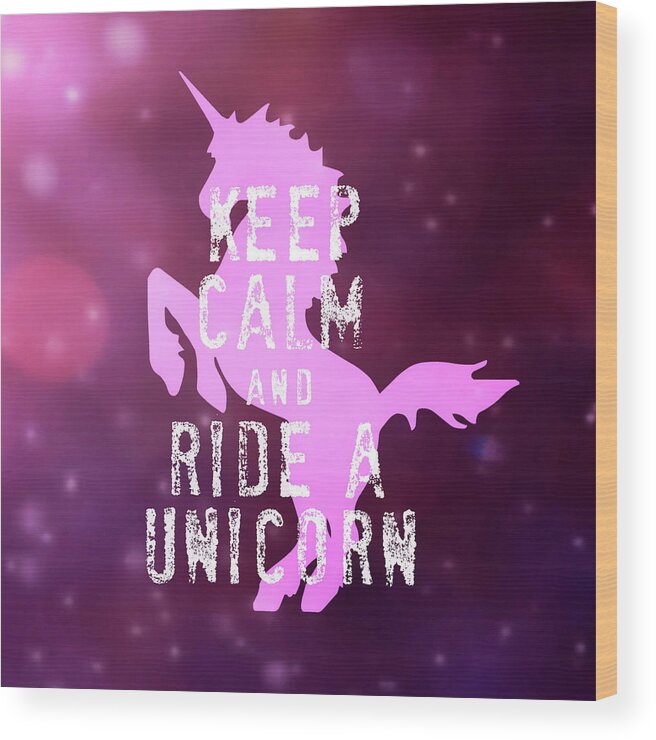 A Wood Print featuring the photograph Unicorn Riding by Dressage Design