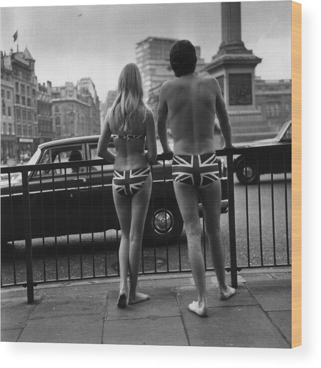 Working Wood Print featuring the photograph Union Jack Trunks by Michael Webb