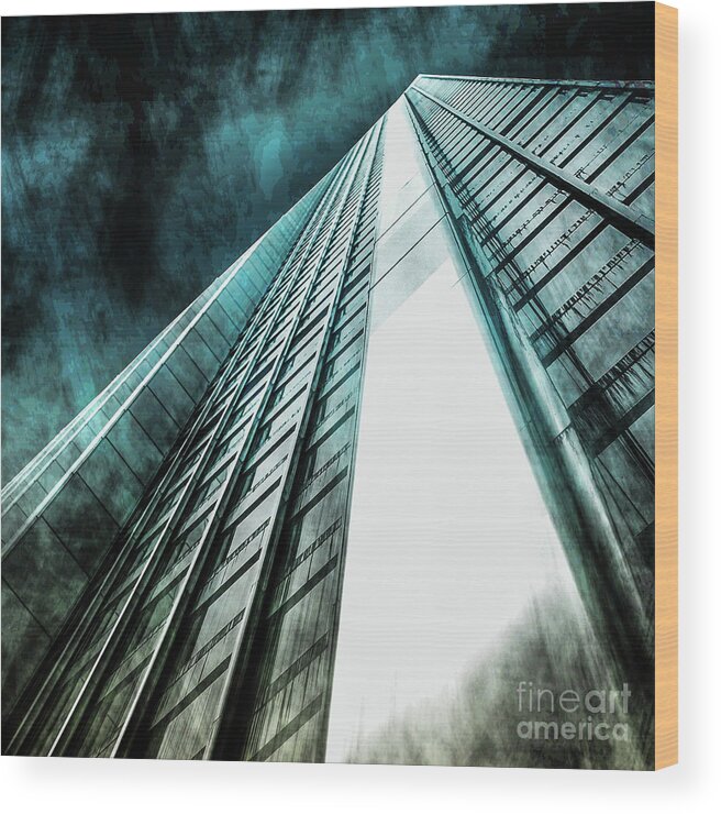 American Wood Print featuring the photograph Urban Grunge Collection Set - 09 by Az Jackson