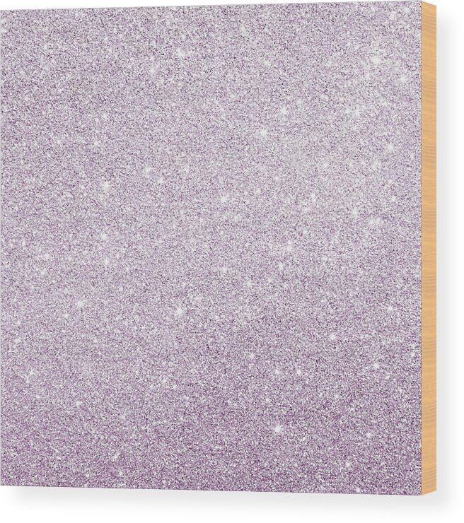 Cute Wood Print featuring the photograph Violet glitter by Top Wallpapers