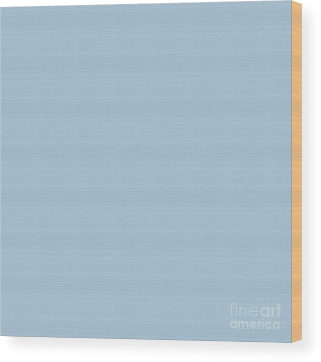 Winter Blue Solid Color For Home Decor Blankets And Pillows Wood Print featuring the digital art Winter Blue Solid Color for Home Decor Blankets and Pillows by Delynn Addams